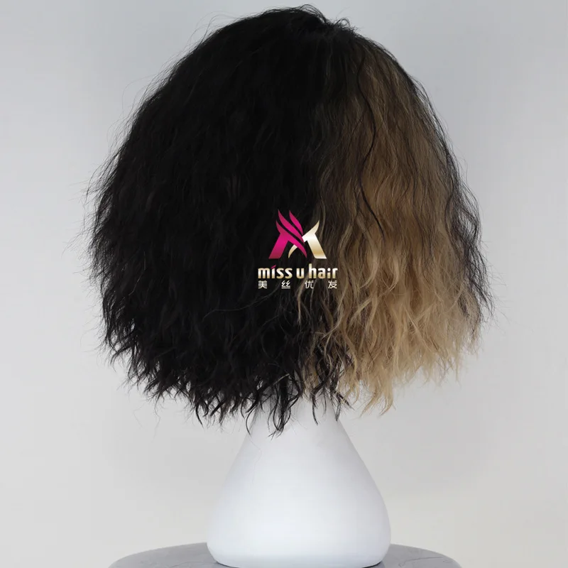 Лидер продаж парик для косплея синтетические короткие кудрявые мужские волосы