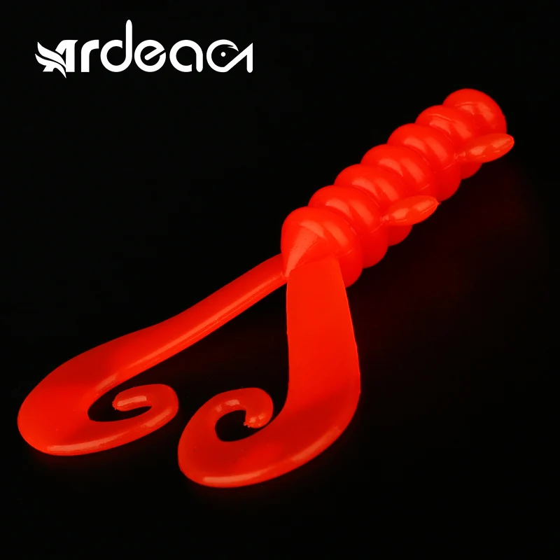 

Ardea soft lure 8/12pcs TPR double Curly Silicone bait Artificial Worm Saltwater Trout Swimbait Wobblers Fishing Tackle