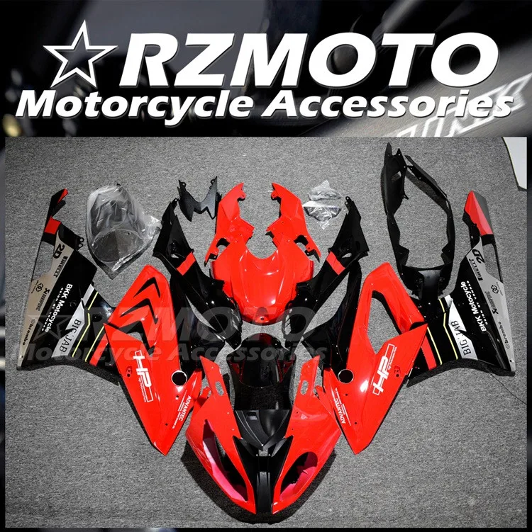 

Новый комплект обтекателей под давлением ABS, подходит для BMW S1000RR Hp4 2015 2016 15 16, кузов красного и черного цвета на заказ