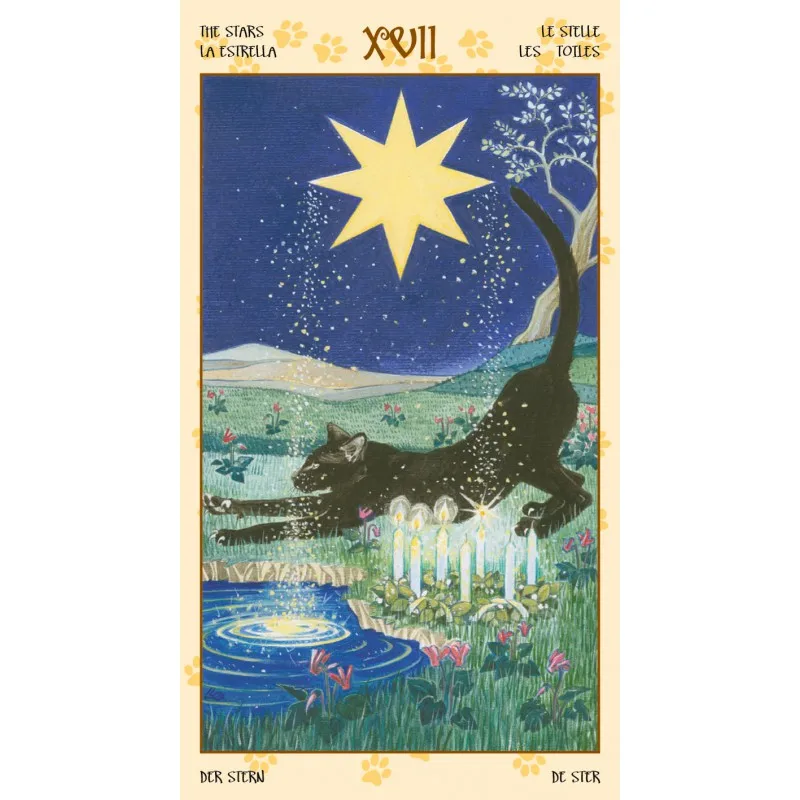 Колода карт Таро из языческих кошек английская версия 78 шт. 100%