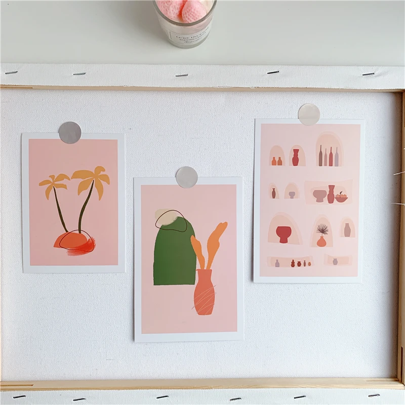 15 листов Ins художественная ботаника серия Сумерки открытка реквизит для фото