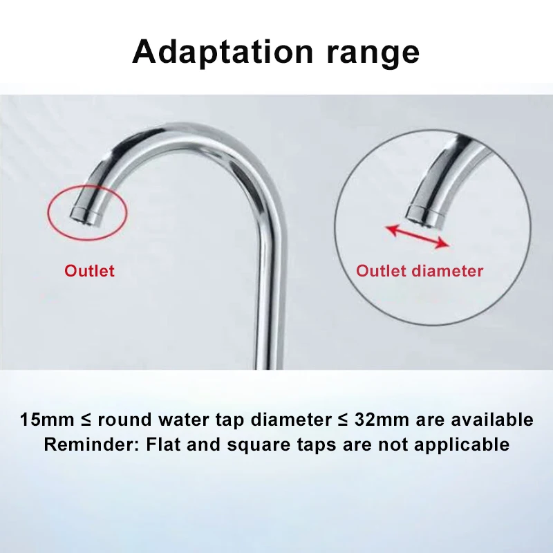 

Hot Universal Faucet Filter Interface Water Purification Anti-Spill Water-Saving for Kitchen Tap MVI-ing