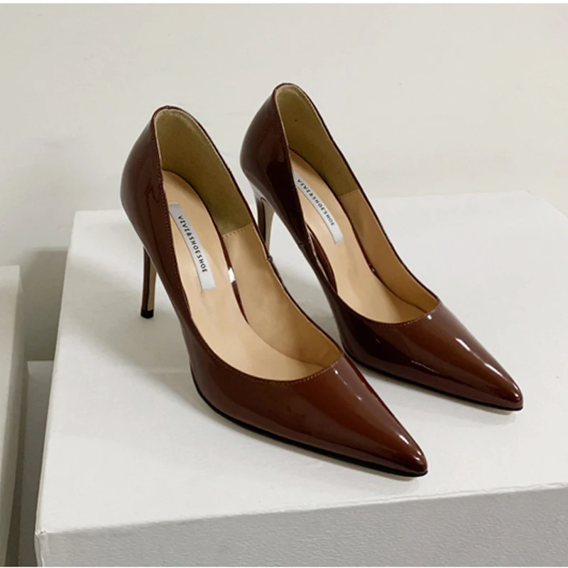 Туфли женские замшевые с острым носком заостренный носок высокий каблук-шпилька