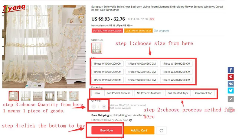 Blue Cobblestone Printed Curtains Shading Fabrics for Living Room Modern Yellow Blackout Curtains Water Ripple Curtain WP419#20
