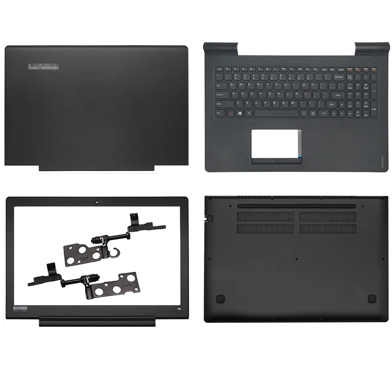 

Новинка для ноутбука Lenovo IdeaPad 700-15isk 700-15, задней крышки ЖК-экрана, передние петли, Упор для рук, нижняя верхняя задняя крышка, черный чехол