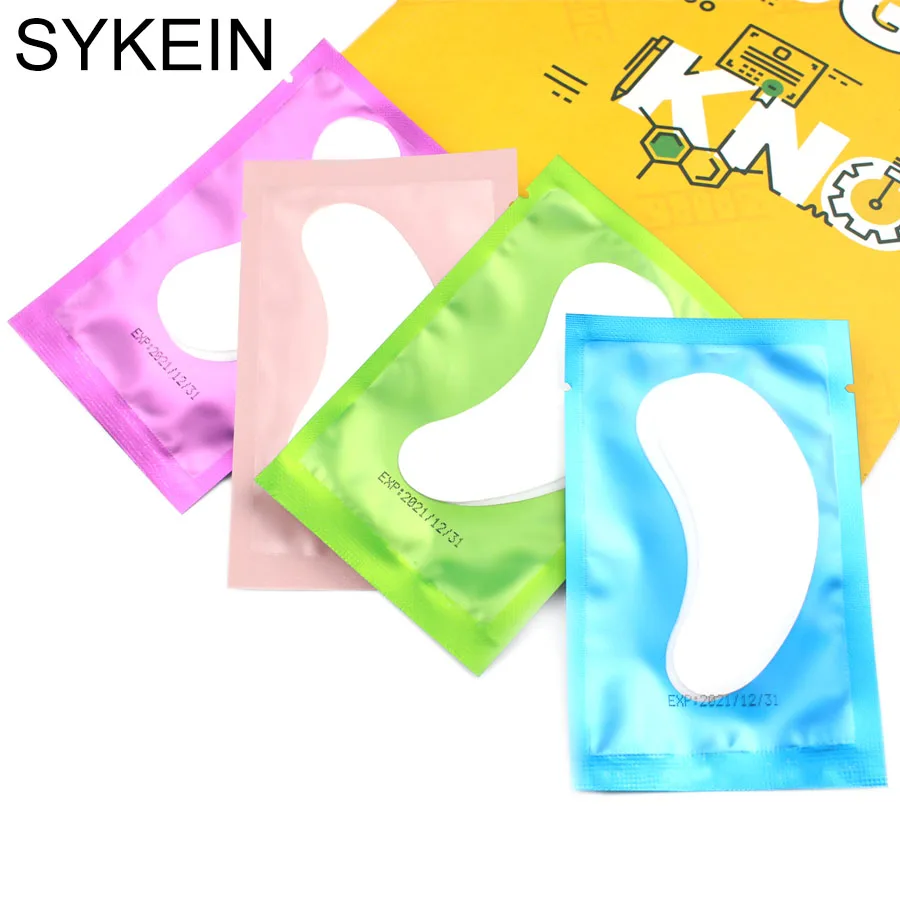 Патчи под глаза гелевые гидрогелевые безворсовые для наращивания ресниц 20/50