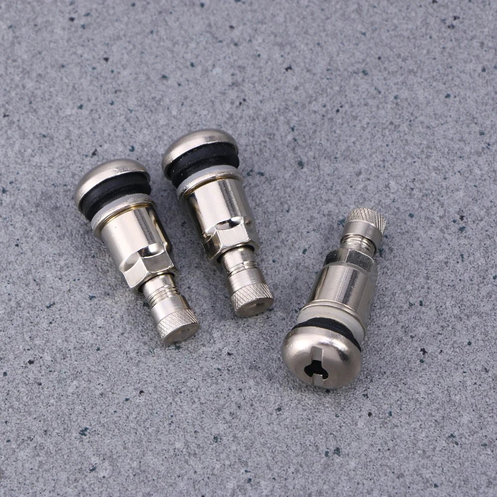 

4pcs Stainless Steel Snap-in Stems Tire Tyre Stems Car Cap for Car Tyre