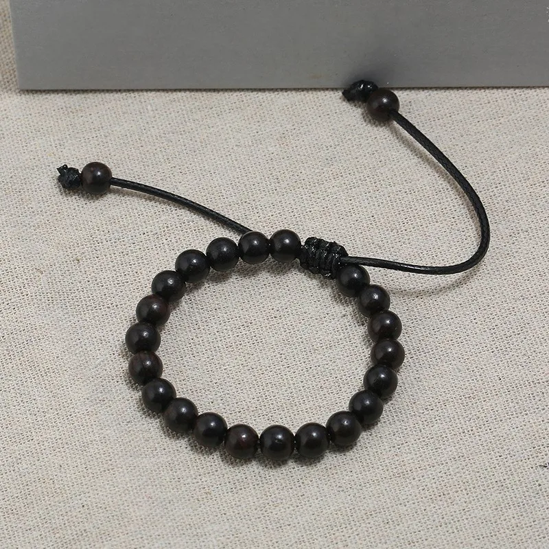 Новинка Подвеска из натурального дерева с бусинами Регулируемый веревочный