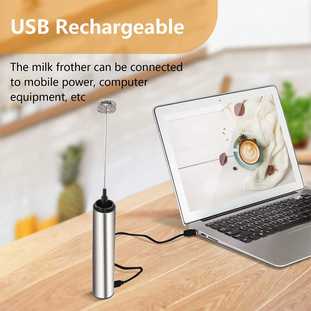 Пенообразователь для молока с зарядкой от USB портативный пенообразователь