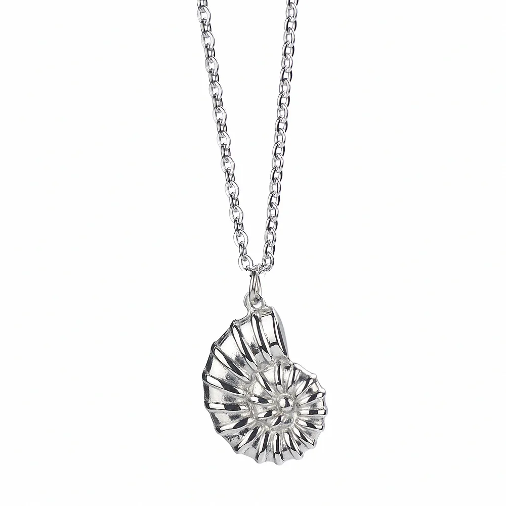 

Long Choker On The Neck Women Necklace Small Conch Pendant Stainless Steel 18K Gold Conch Trend Jewely Charm Chain