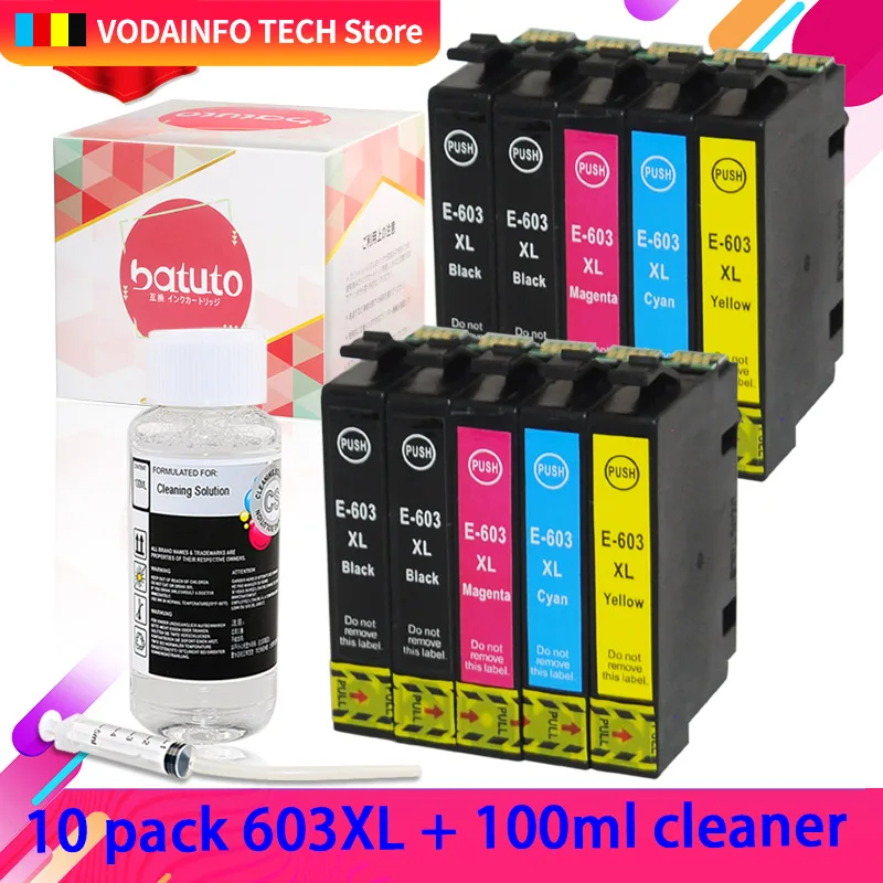 QSYRAINBOW 4PK 603XL 603 совместимые картриджи для Epson XP-2100 XP-2105 XP-3100 XP-3105 XP-4100 XP-4105 WF-2810 WF-2835 |