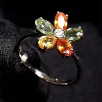 kjjeaxcmy fine jewelry natural colored sapphire 925 sterling silver new women ring support test beautiful