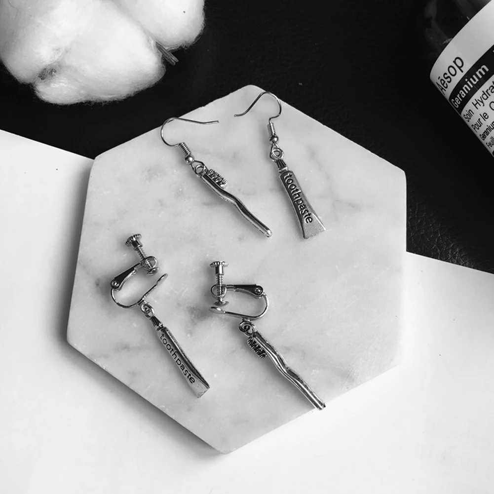 

Punk Cheap Sliver Handcuffs Blade Gun Drop Earrings Creativity Jewelry Accessories Women Simple Fashion Cool Wholesale