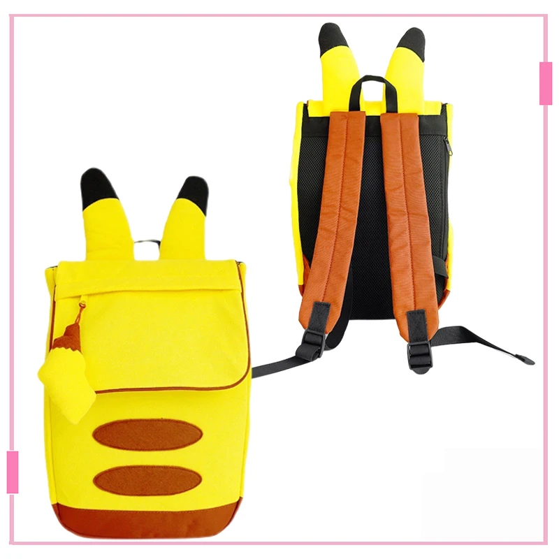 

Pokemon Cartoon Anime Animals Pikachu Backpack Kawaii Cute Student Bag Laptop Storage Bag Children Birthday Christmas Gifts
