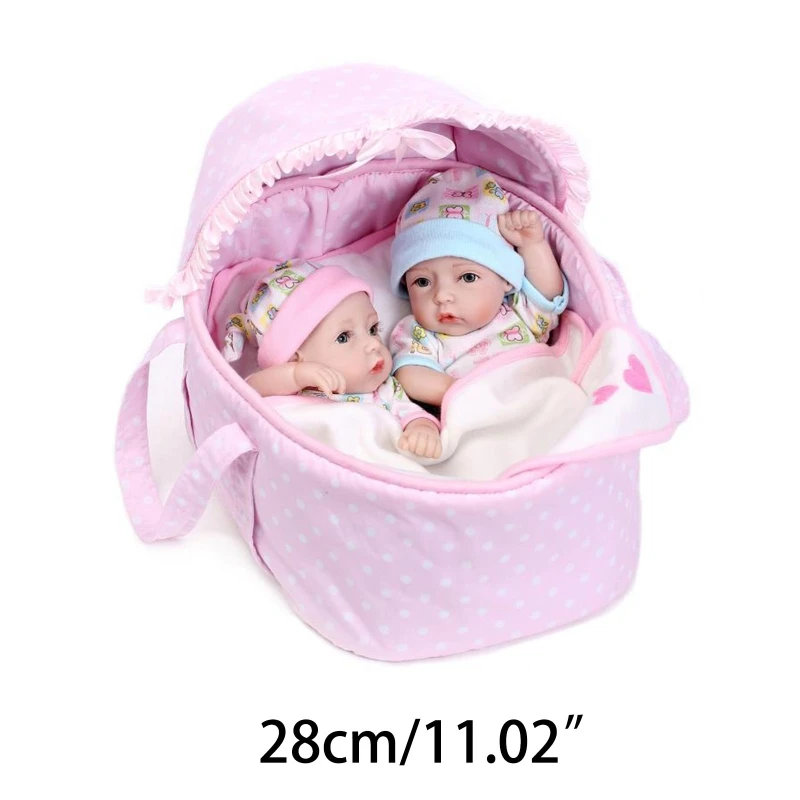 

11 inch 28cm Lovely Reborn Baby Boy Girl Dolls Toddler Realistic Silicone Doll
