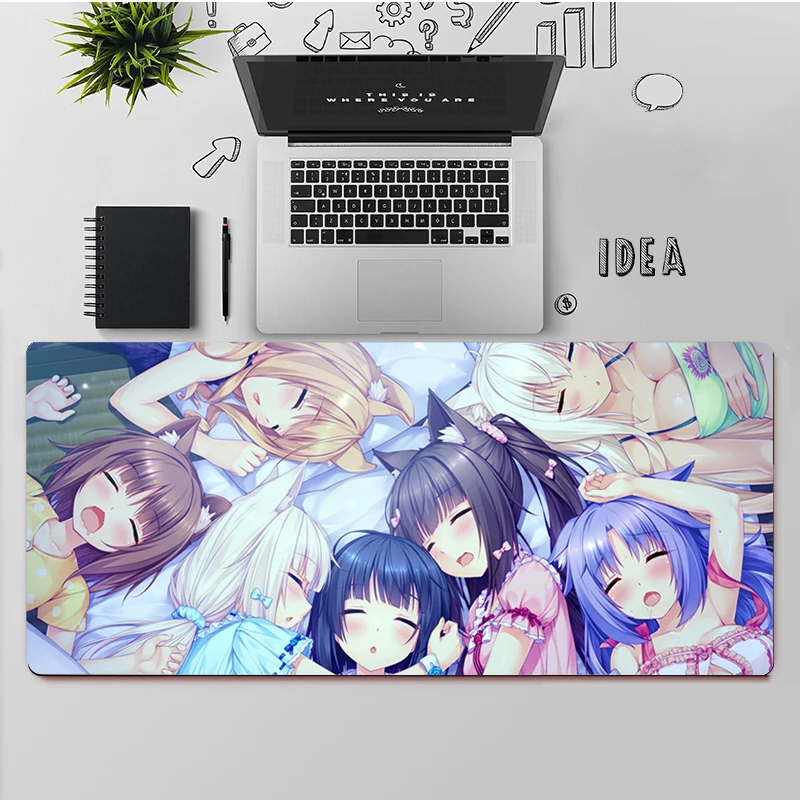 

Babaite Top Quality Chocola Nekopara Rubber PC Computer Gaming mousepad Free Shipping Large Mouse Pad Keyboards Mat