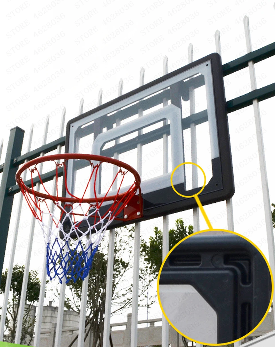 80*58 см прозрачный настенный ПК баскетбольная доска для детей и взрослых мяч