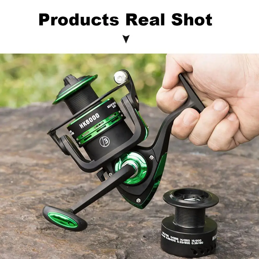 

2020 New Metal Spool Spinning Reel Spinning Fishing Reel Free Spare Line Cup Spare Spool Left / Right Hand Fishing Wheel