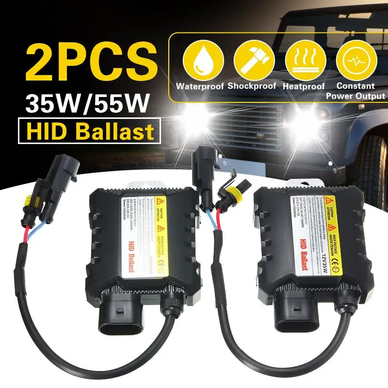 

2pcs 12V hid xenon ballast 35W/55W digital slim hid ballast ignition electronic ballast for H1 H3 H3C H4-1 H4-2 H7 H8 9005 9006
