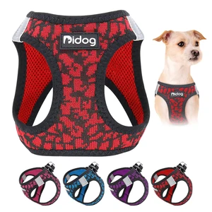 Комплект из дышащей шлейки и поводка для собак, шлейка со светоотражающей сеткой для щенков, свинцовая поводок, шлейка для чихуахуа для маленьких собак