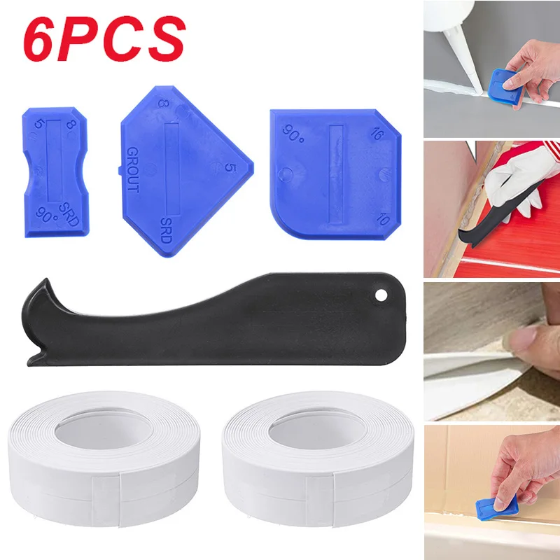 6 шт. набор инструментов для нарезки герметика инструмент сглаживания
