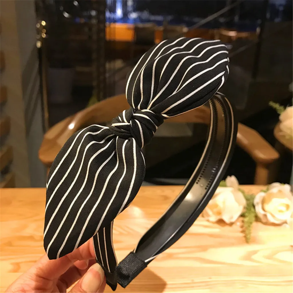 Женские полосатые аксессуары для волос Женская крестообразная головная повязка