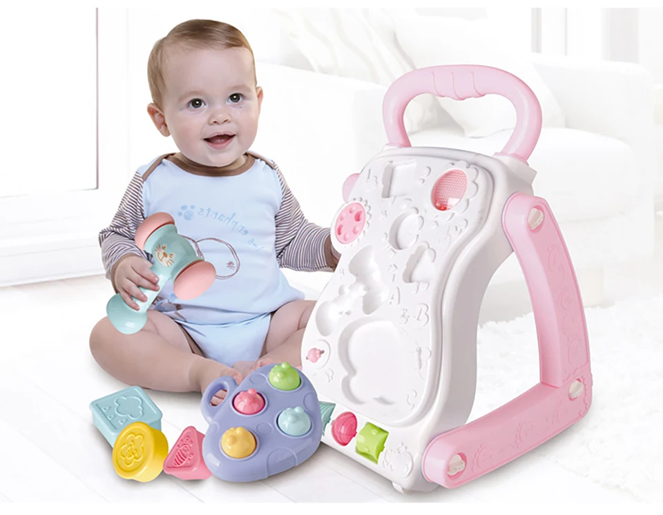 IMBABY От 0 до 1 года детские многофункциональные детские ходунки игрушка треугольник структура Анти-опрокидывание детей обучения ходунки ребенка strole