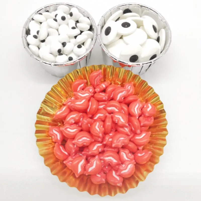 50 г глазное украшение глазные яблоки красные губы сахар съедобные DIY Мультяшные