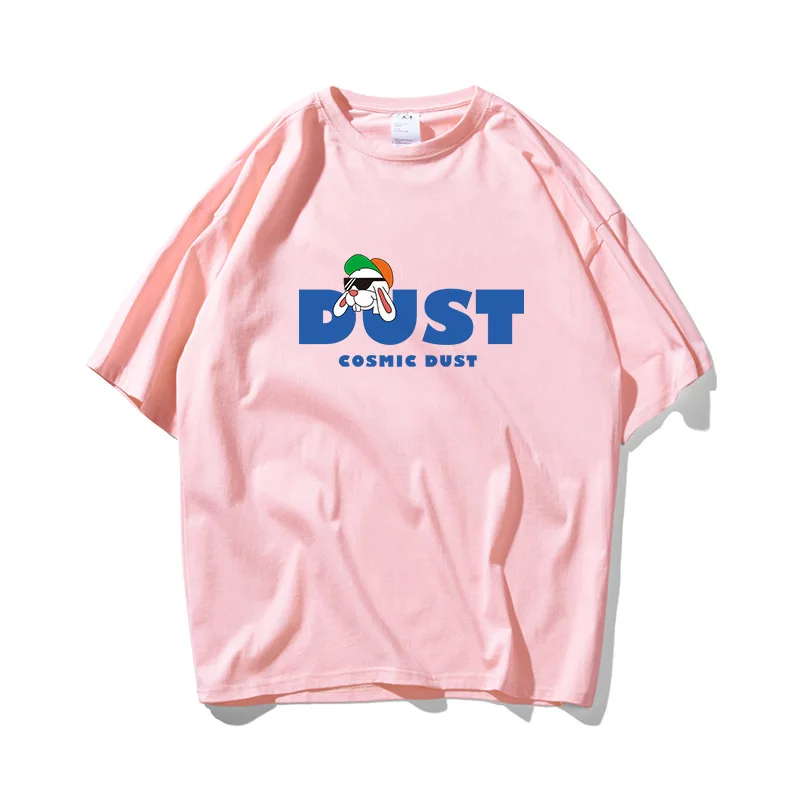 

Dust Letter Printed Hip Hop Oversize T Shirt Men Streetwear American Tshirt Short Sleeve Cotton Loose HipHop T-Shirt Couple 2021