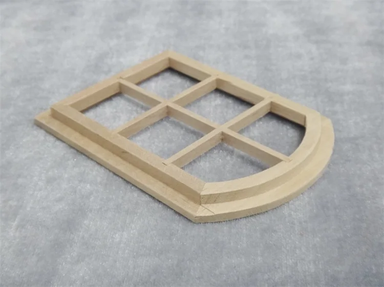 1:12 дуговое окно для кукольного домика шесть квадратов деревянная миниатюрная