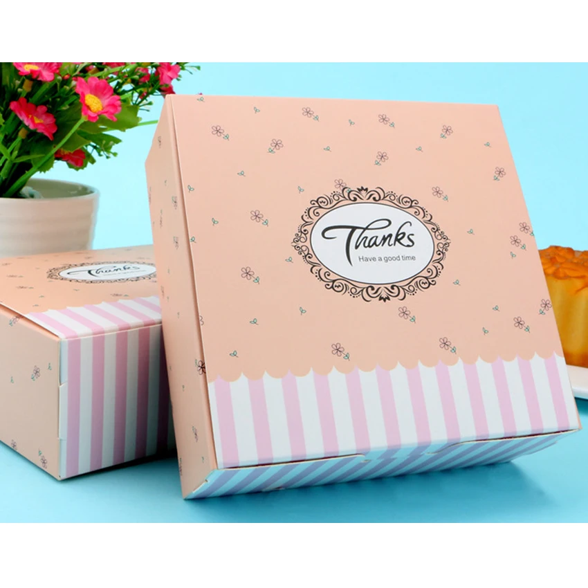 10 шт. коробка для торта в виде розовой Луны портативная женская свадебная конфет