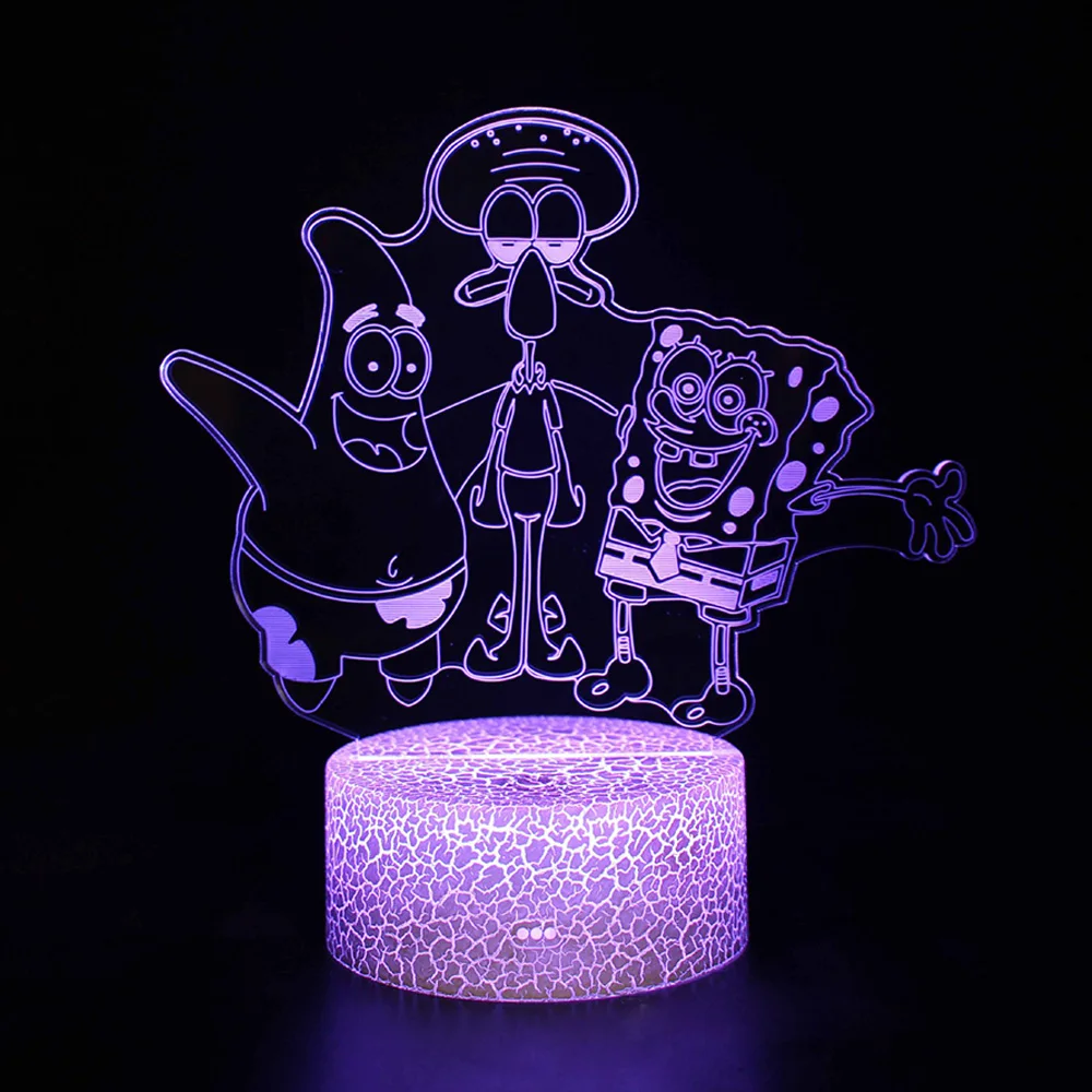 

3d ночник для декора комнаты, детская лампа манга, трехмерный светодиодный аниме неоновый светильник на День святого Валентина для подростк...