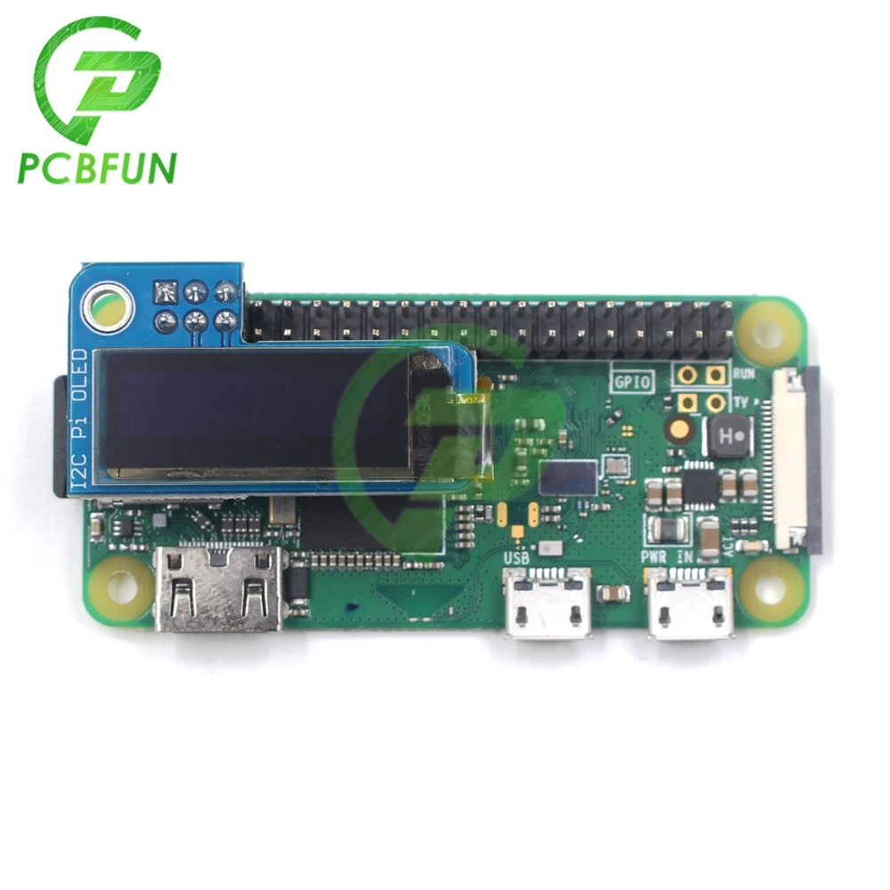 Модуль дисплея для PiOLED I2C 0 91 дюйма OLED 128X32 SSD1306 синий экран RPI Raspberry Pi 1 B + 2 3 и