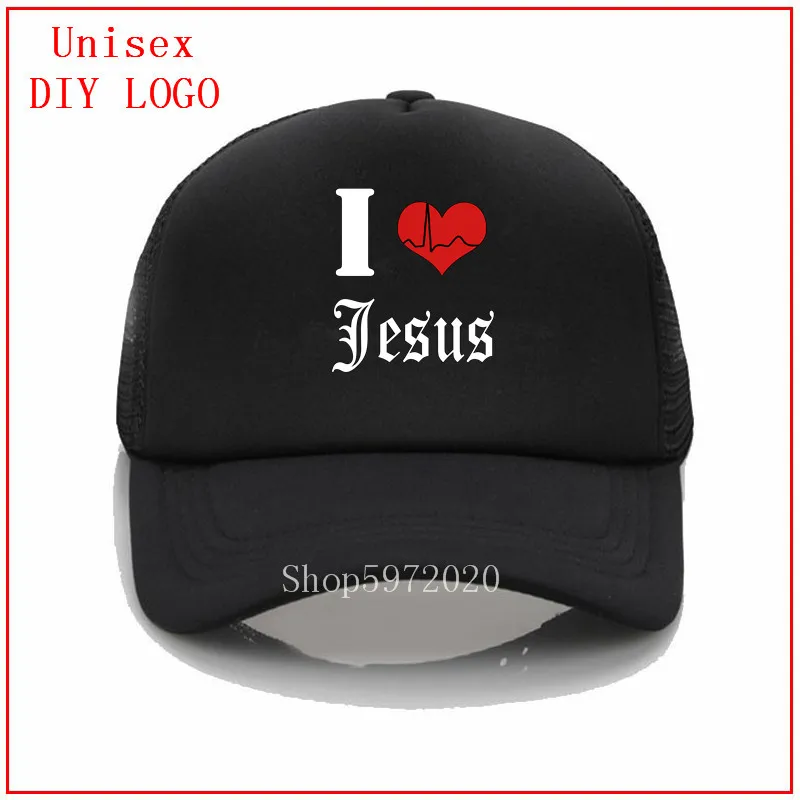I love Jesus/белые кепки для мужчин бейсболки Панама шапки женщин крутые трендовые