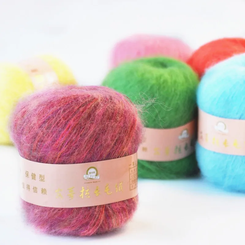 50 г/шар Ангола мохер кашемир шерстяная пряжа для вязания шарф шаль свитер шапка |