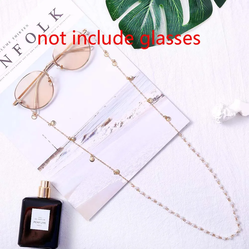 Цепочка для солнцезащитных очков нескользящий шнурок 70 см с искусственным