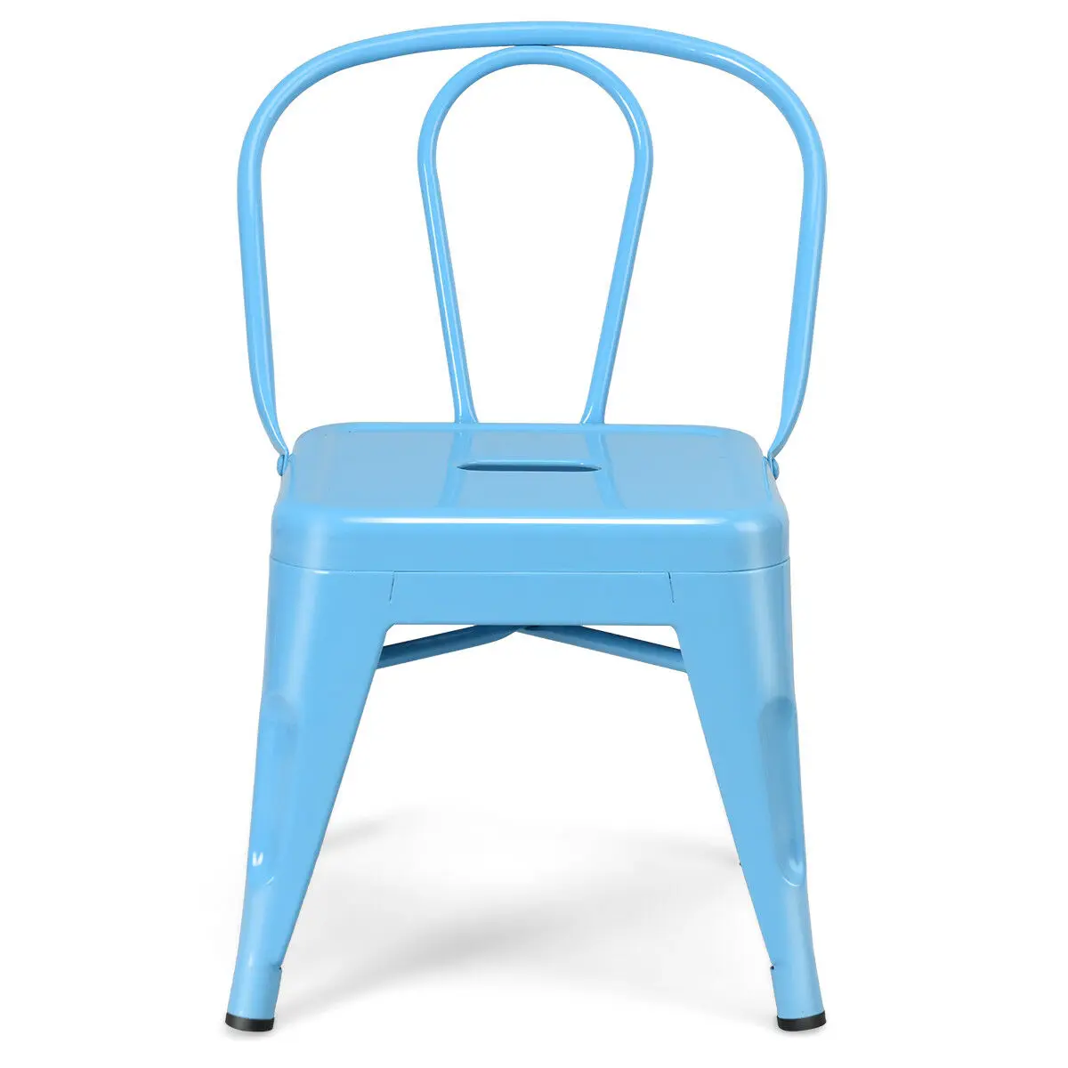 

Kids Toddler Children Stackable School Metal Chair Stool Lightweight Blue
