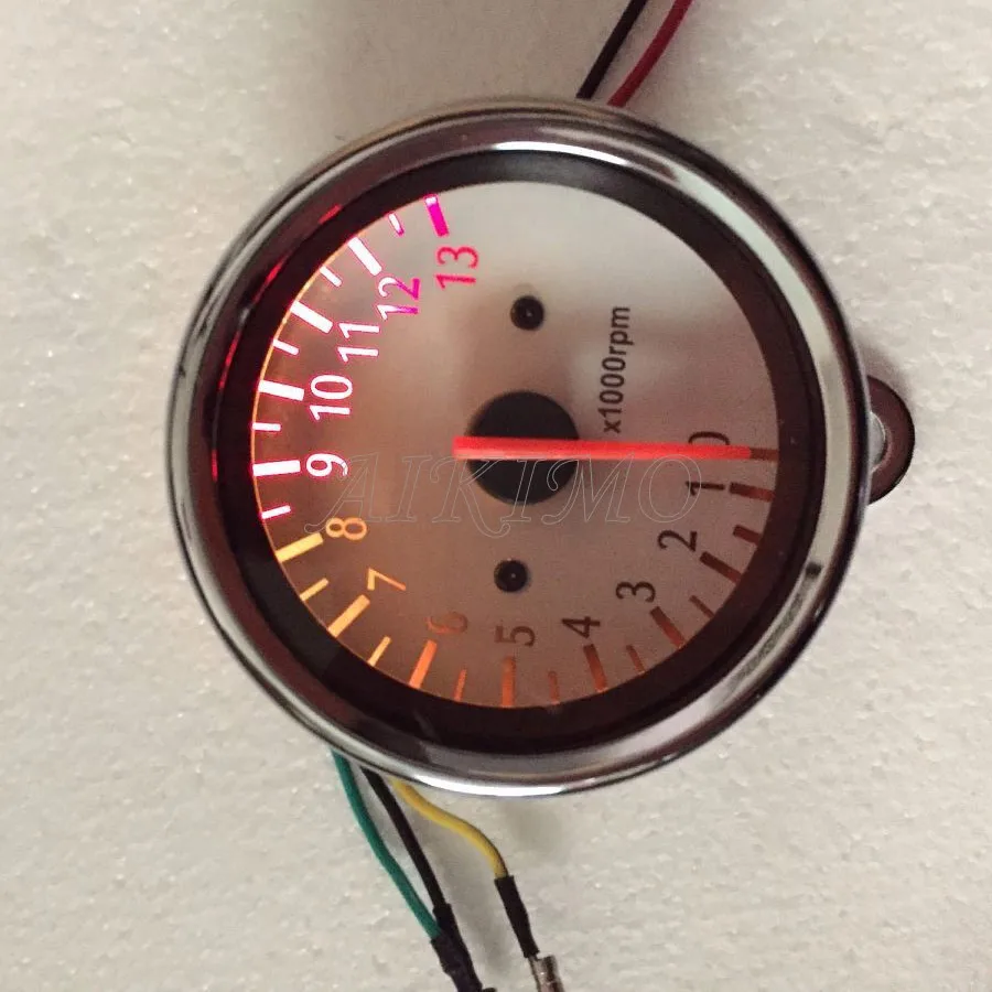 Универсальный Тахометр для мотоцикла 12 В со светодиодный Ной подсветкой |