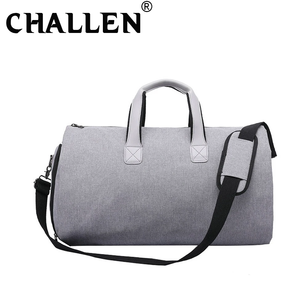 Мужская большая Вместительная деловая сумка кожаная дорожная для фитнеса модная