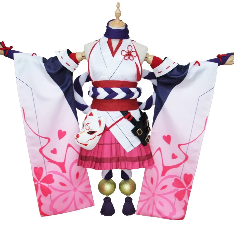 Аниме Honkai Impact 3 Yae Sakura кимоно платье косплей костюм для женщин Хэллоуин Новый H |