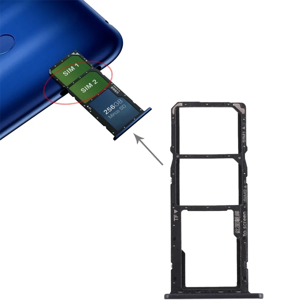 

SIM Card Tray + Micro SD Card Tray for Huawei Honor 8C\8X /10