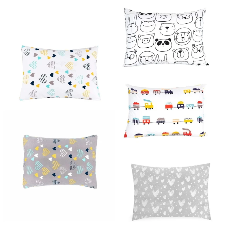 

124D Baby Pillowcase Ultra Soft Cotton Toddler Cot Bed Sleeping Envelope Pillow Cover