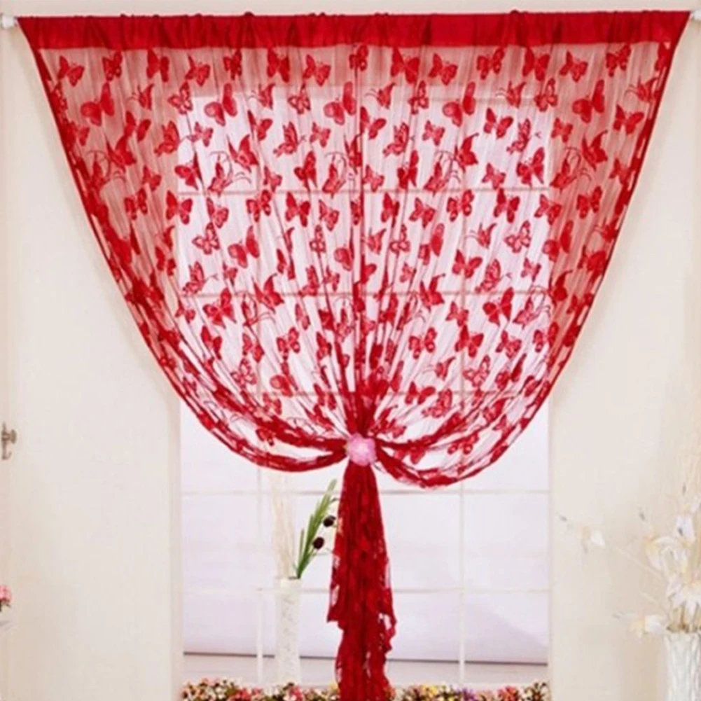 Новые модели двустворчатого строка Шторы тюль на окна Кухня двери висит Тюль s