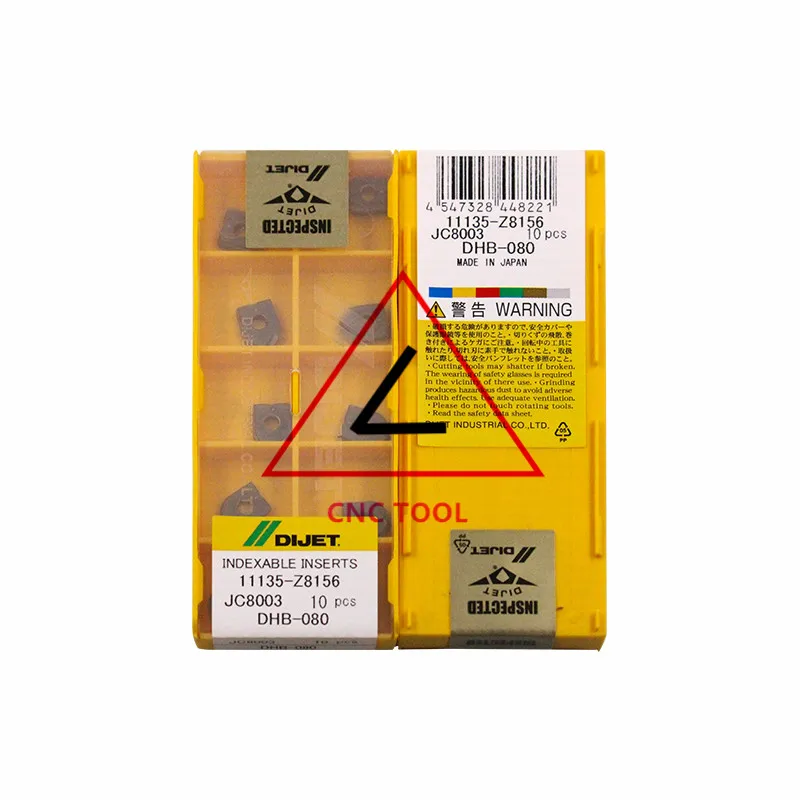 

10 шт. оригинальный японский режущий инструмент DIJET DHB-080 JC8003