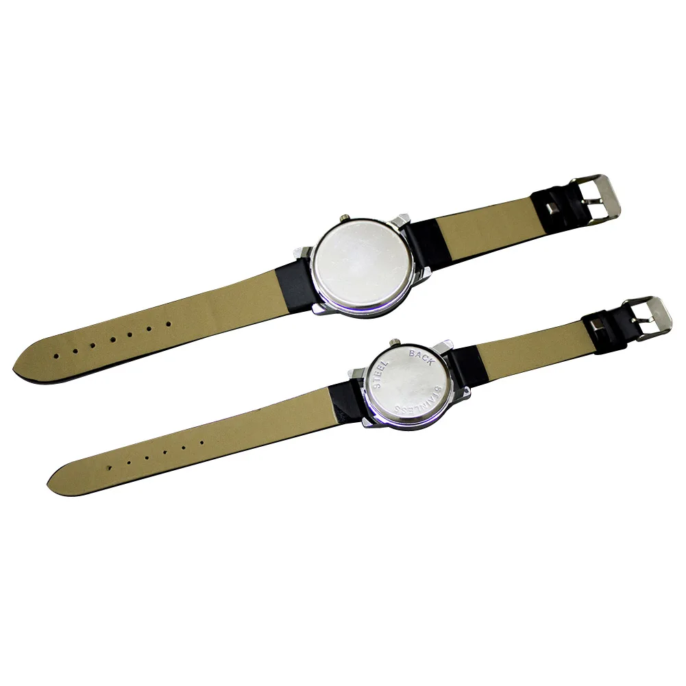 

Men/Women's Simple Casual Style PU Leather Watchband Round Dial Couples Watch Wrist Watch XRQ88