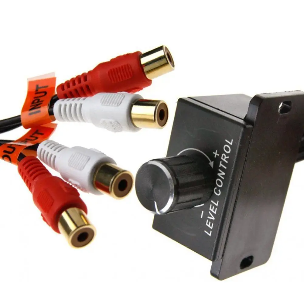 Автомобильный усилитель звука бас RCA уровень дистанционное управление