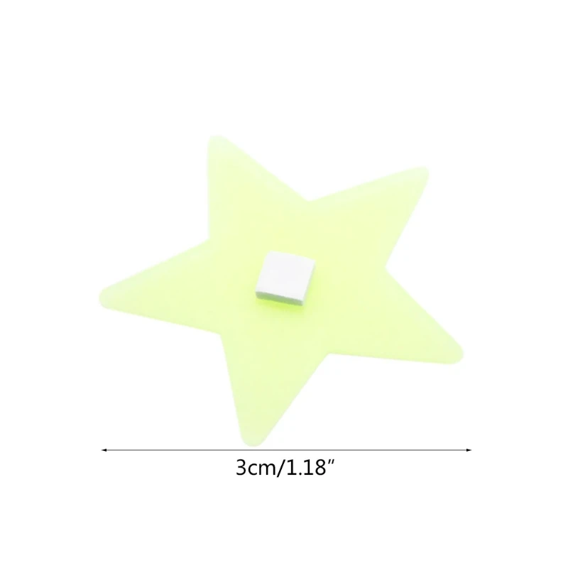

50Pcs Glow in The Dark Stars Stickers Luminous Fluorescent Plastic Starry Sky Wall Stickers Decals Ceiling Decoration