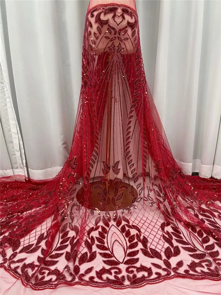 Кружевная ткань с блестками 5 ярдов швейцарское качество вышивка нигерийский