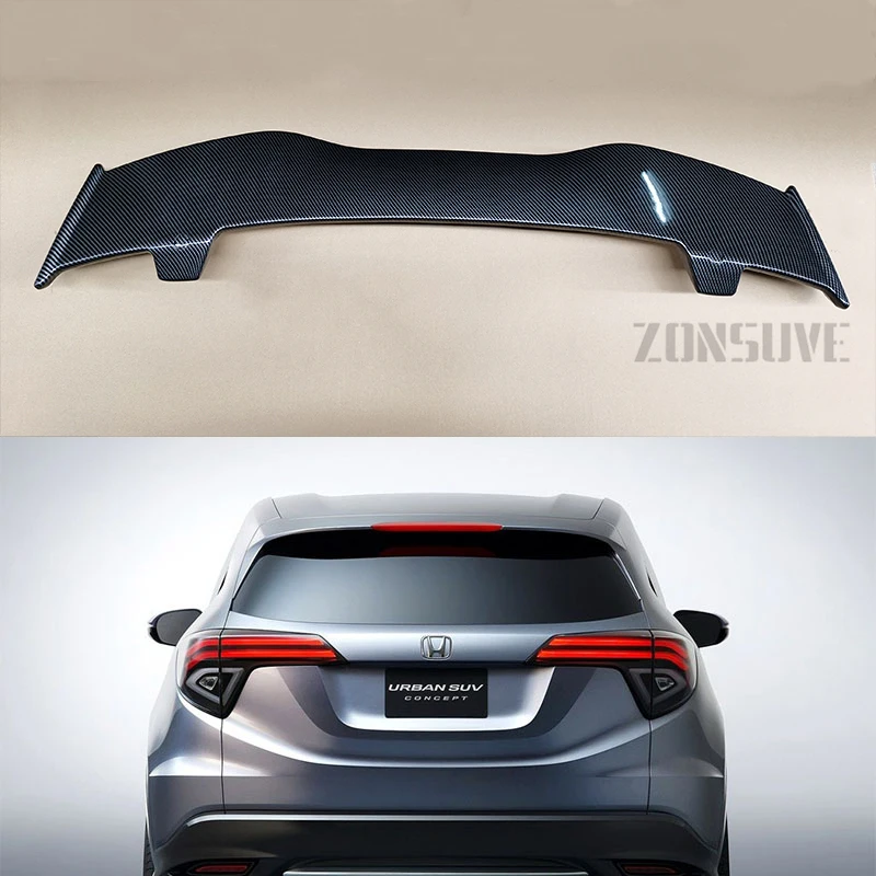 

Использование для Honda Urban Спойлер ABS пластик углеродное волокно взгляд хэтчбек крыша заднее крыло обвес аксессуары