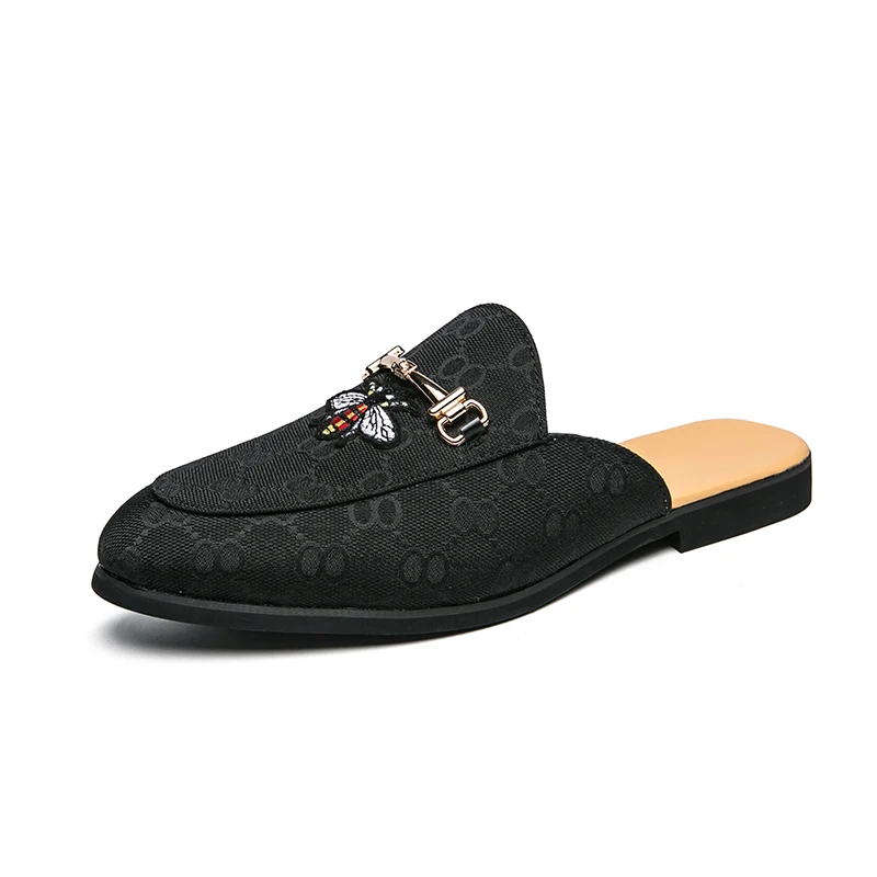 

Туфли мужские парусиновые, лоферы, шлепанцы, полуботинки, сланцы, роскошные брендовые Дизайнерские повседневные, летняя обувь